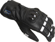 Lindstrands motorhandschoenen Backa zwart/wit 06