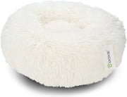 Doxie® Pluche Fluffy Donut Hondenmand – Kattenmand – Hondenkussen – Kattenkussen – Wasbaar – Antislip – ⌀ 50 cm – Wit