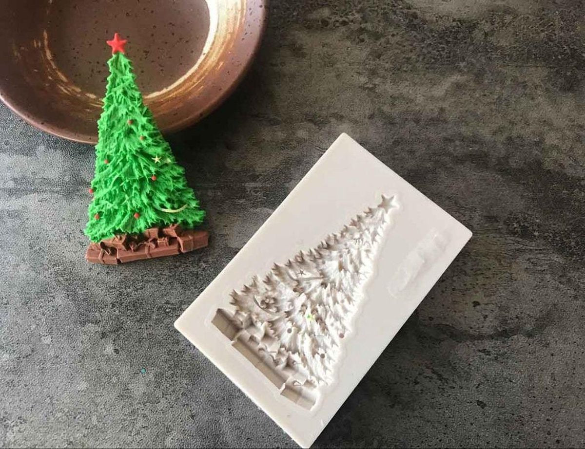 1 st Kerstboom Siliconen mal fondant schimmel taart decoreren gereedschappen chocolade