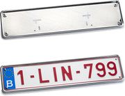 Nummerplaathouder ABS CHROMÉ voor nummerplaat 520x110mm BELGIË‎‎
