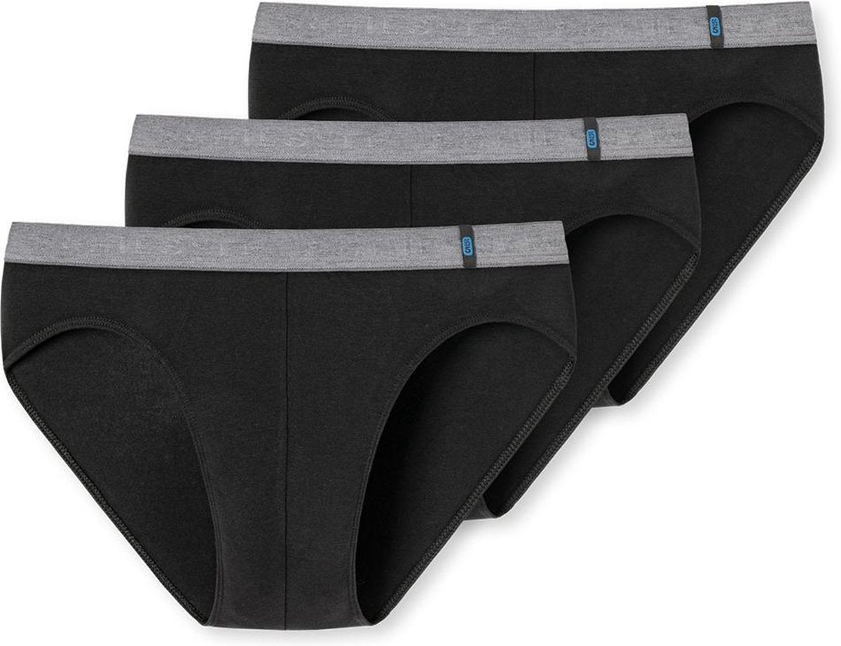 Schiesser 95/5 Rio 3P Heren Slip - Zwart - Maat S