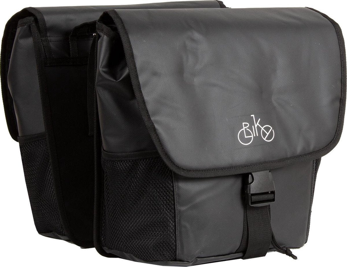 Bike - Carbon - Fietstas -   Planner 2 side bag - Waterafstotend PU materiaal -  Zwart