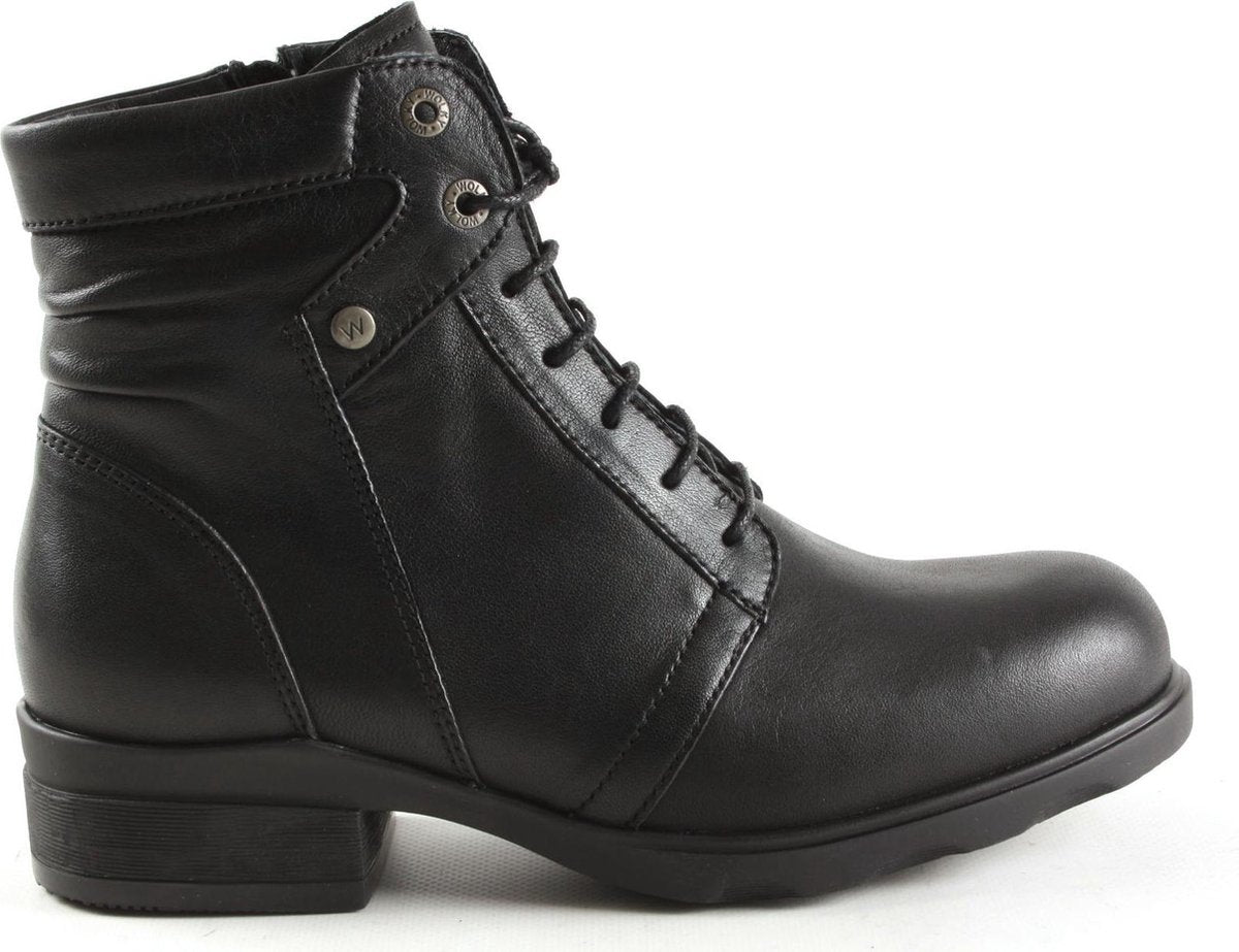 Dames Veterschoenen Wolky 0262520-000 Center Velvet Zwart - Maat 38