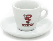 Bezzera Espresso Kopjes met Schotel - Set van 6 stuks - 75 ml