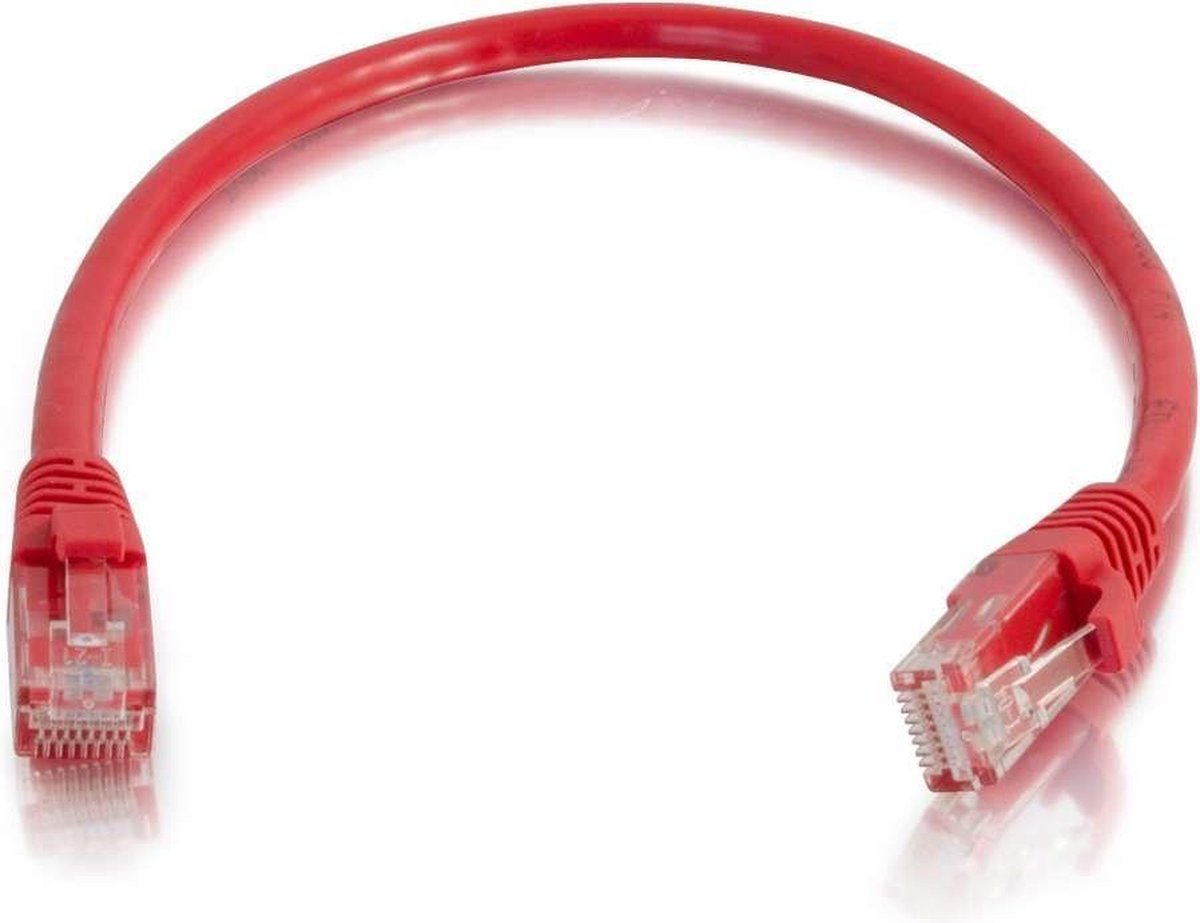 C2G 1m Cat6 Booted Unshielded (UTP) netwerkpatchkabel - rood