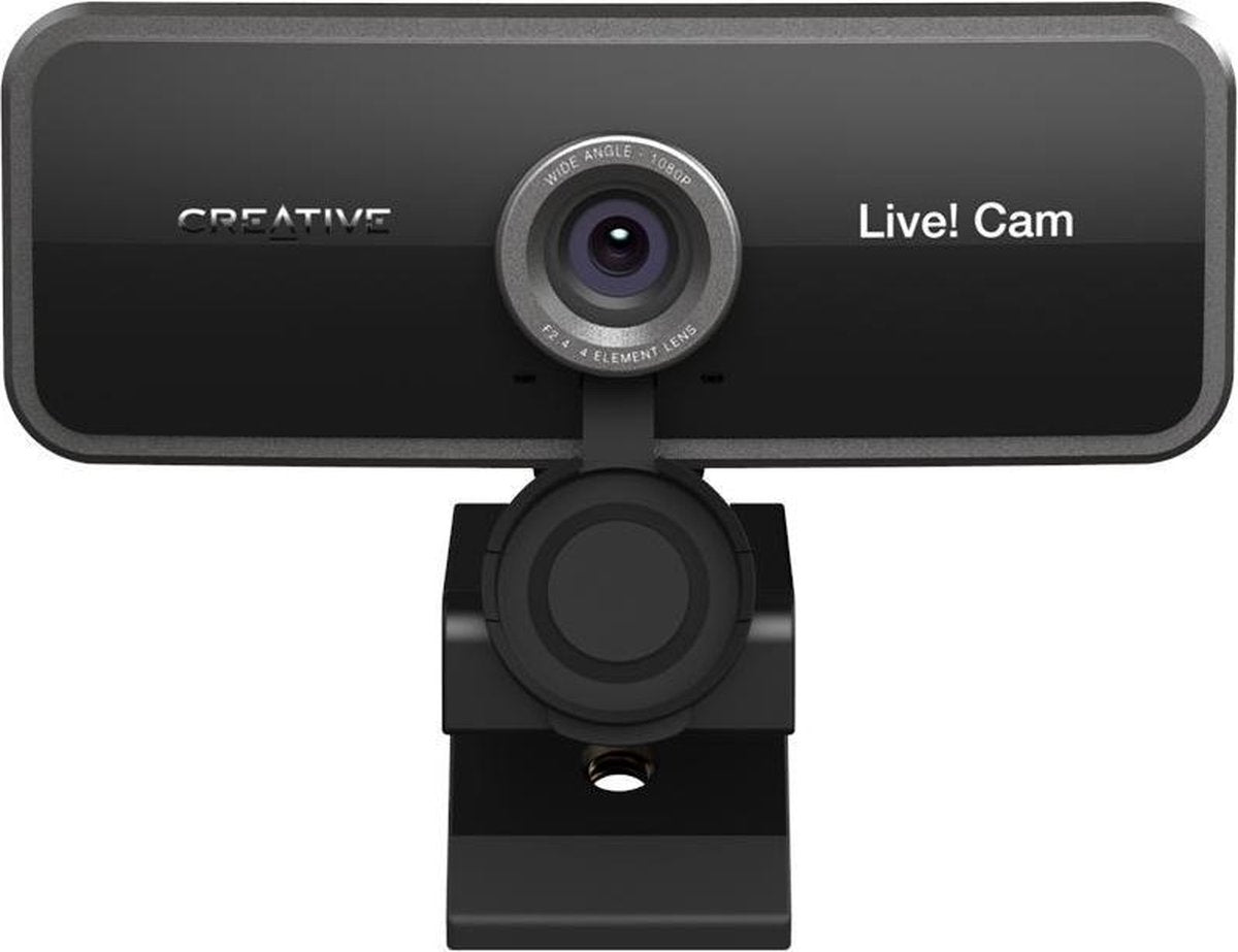 Creative 73VF086000000 Full HD-webcam 1920 x 1080 Pixel Klemhouder