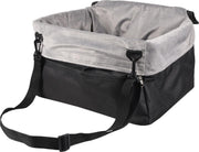 Flamingo Autostoel voor dieren Ula - Zwart/Grijs - 41 x 36 x 25 cm