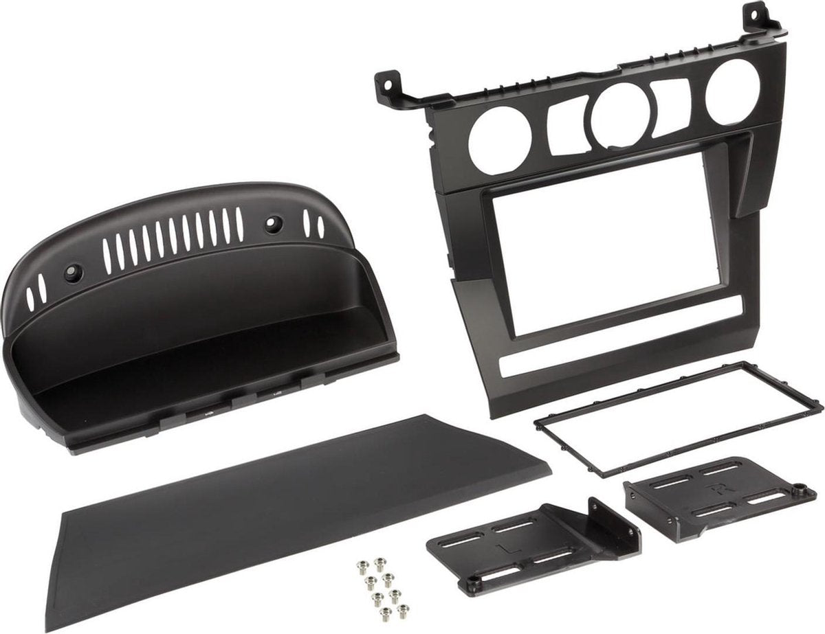 2-DIN Paneel BMW 5-Serie (E60) 2003-2007 Kleur: Zwart