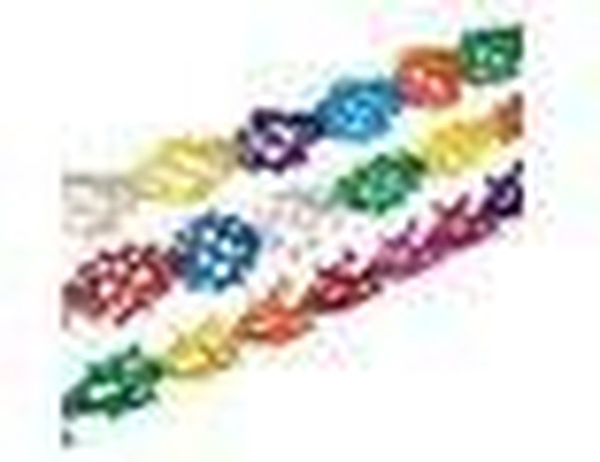 Slingers assorti regenboog 4m/pk3