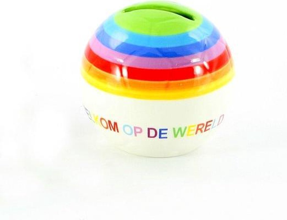 Spaarpot - Welkom op de Wereld - Keramiek (8 cm)