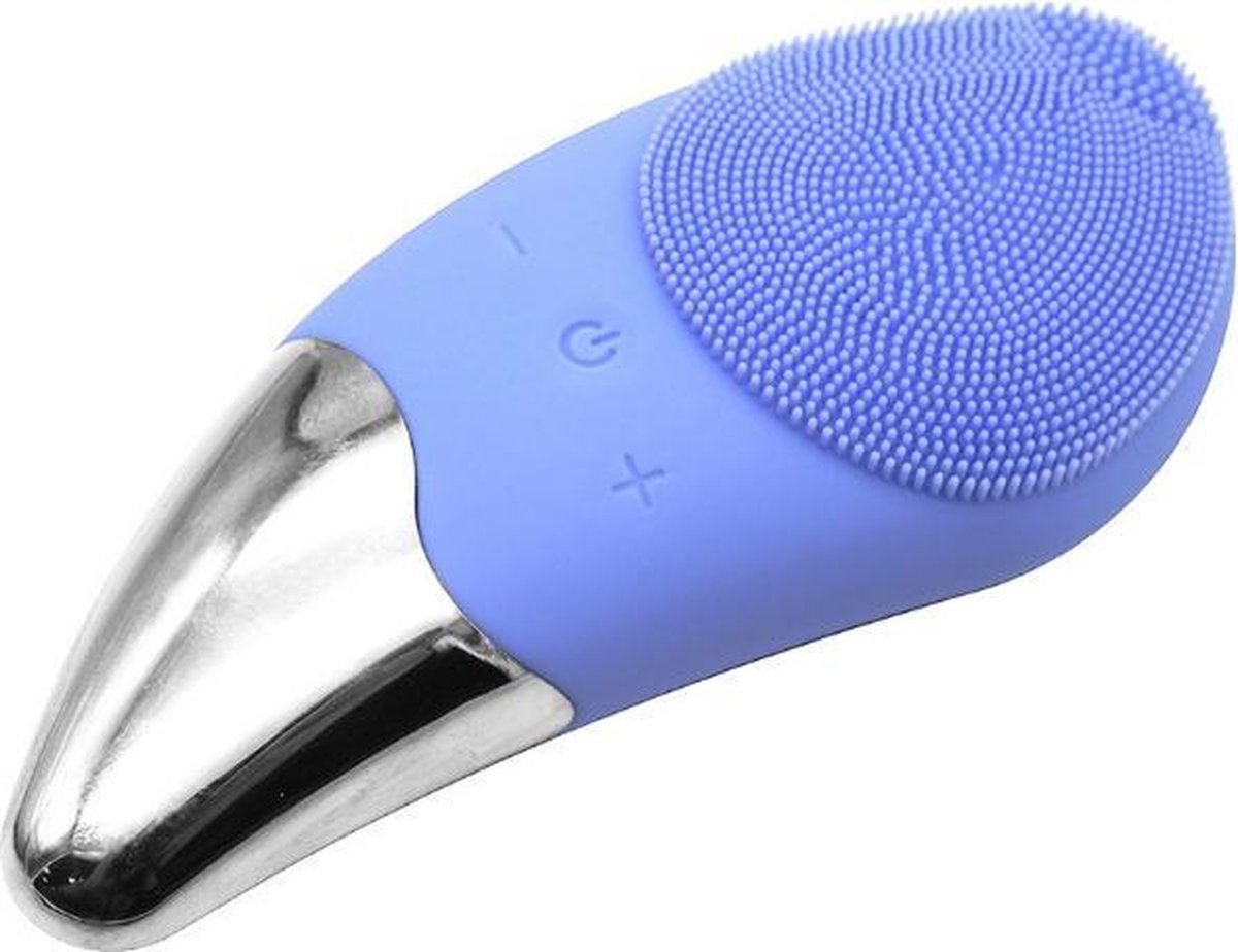 Gezichtsborstel Elektrisch Siliconen - BLAUW - Gezichtsreiniger USB Oplaadbaar - Waterproof Facebrush