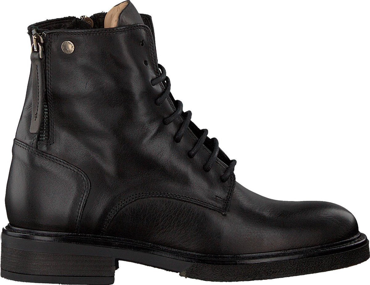 Notre-V 01-3200 Veterboots - Laarzen Met Veters - Dames - Zwart - Maat 37