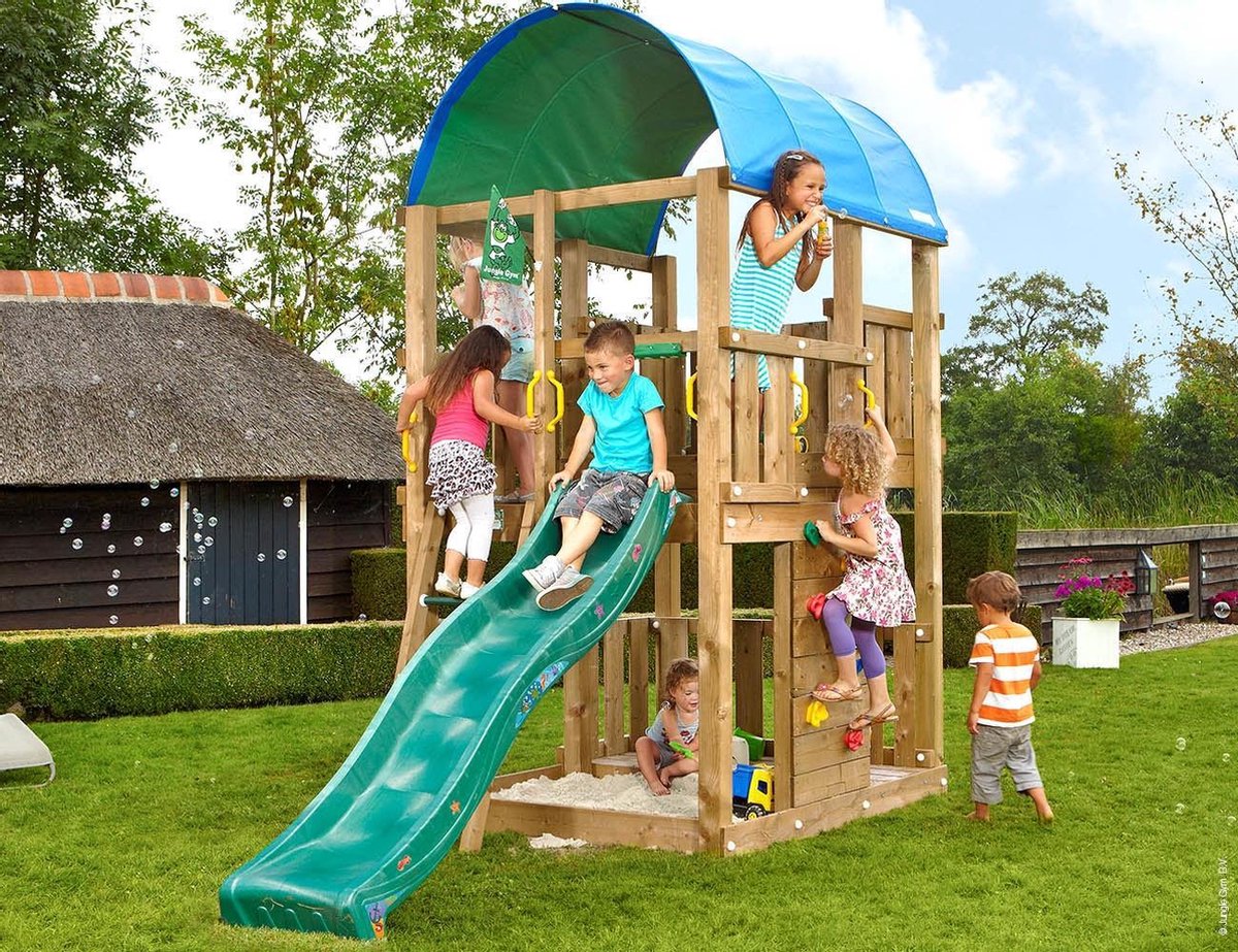 Speeltoren van Hout voor Kleine Tuin • Jungle Farm