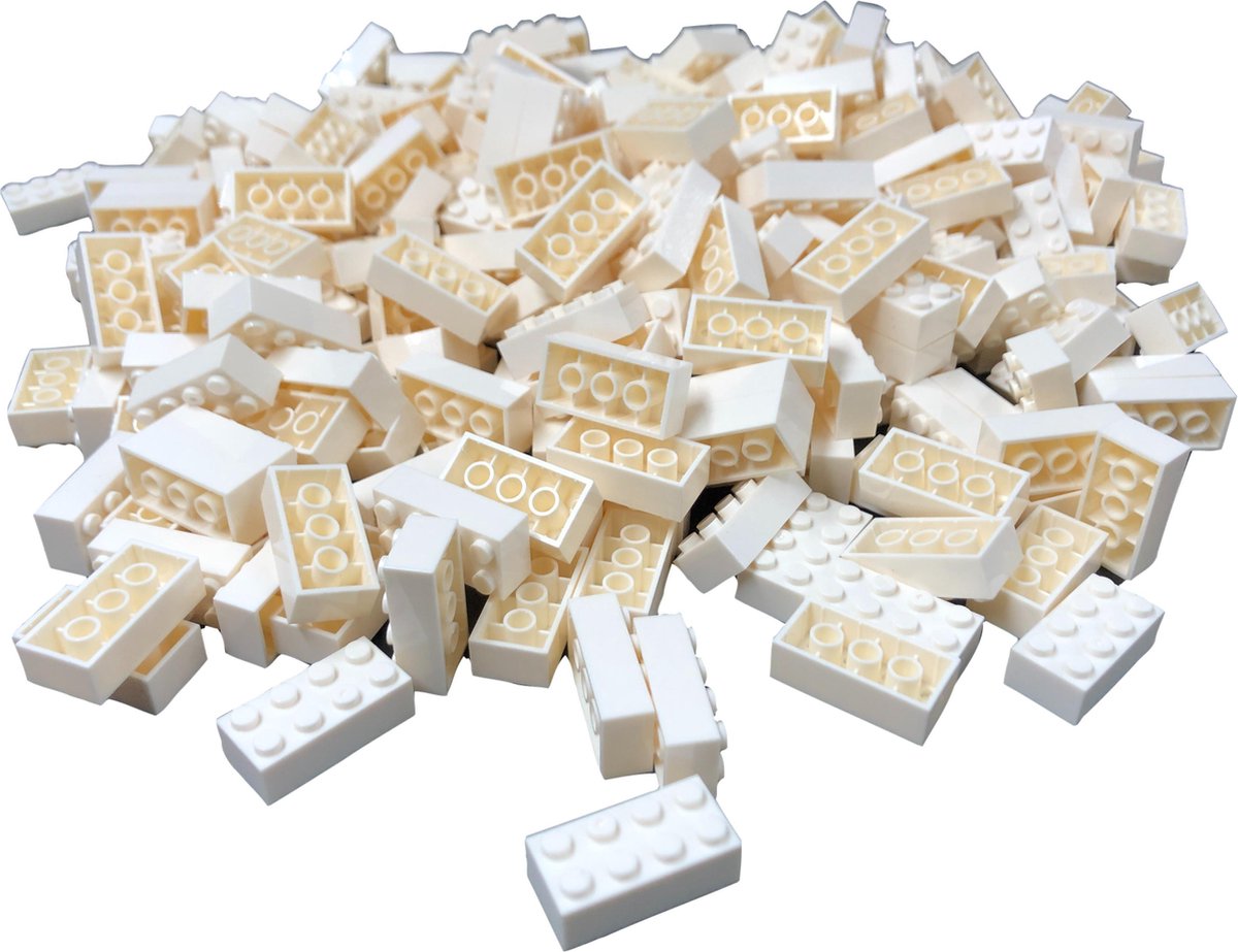 250 Bouwstenen 2x4 | WIT | Keuze uit ruim 17 kleuren! | Klikken stevig vast | 100% compatibel met Lego