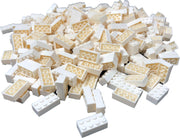 250 Bouwstenen 2x4 | WIT | Keuze uit ruim 17 kleuren! | Klikken stevig vast | 100% compatibel met Lego