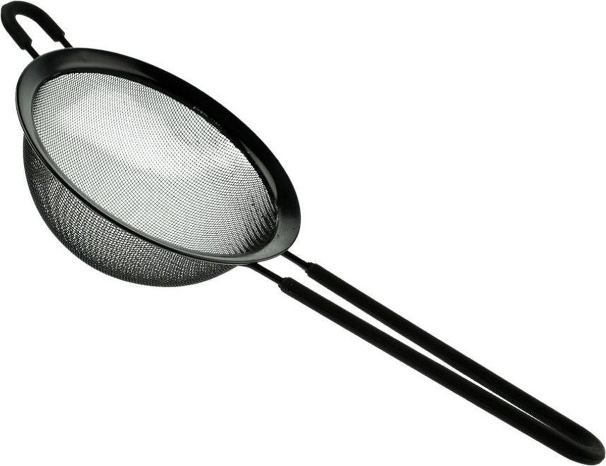 Orange85 Zeef - Rond - 14 cm - Zwart - RVS - Modern - Keukenmateriaal