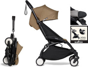 Babyzen YOYO² buggy vanaf 6 maanden inclusief beensteun -  toffee met frame zwart
