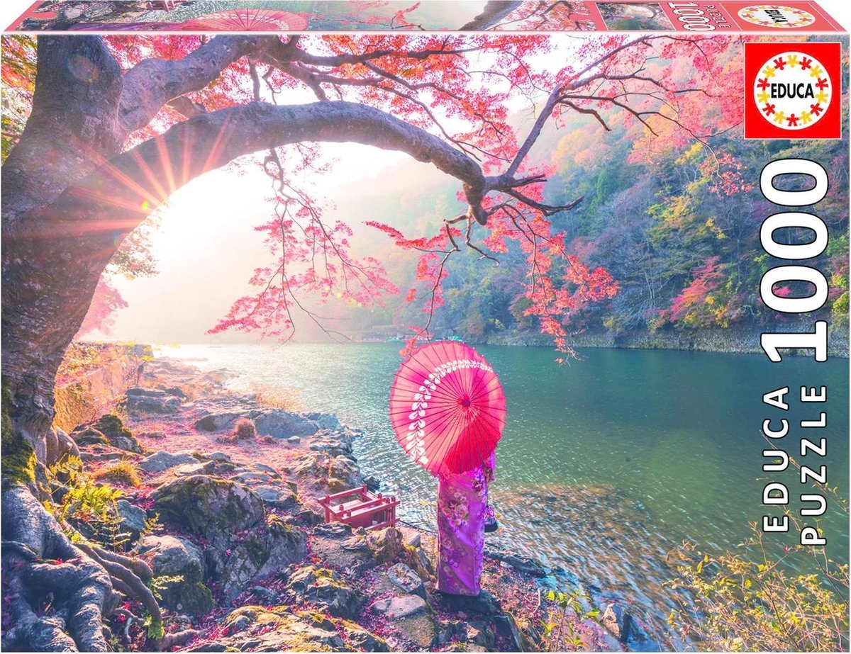 Educa - Puzzle 1000 - Sunrise in katsuma River (018455)