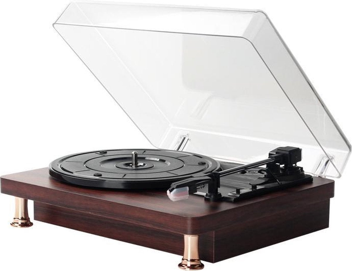 Vinyl Platenspeler Draaitafel - Retro Platenspeler speakker 33/45/78 Speed met Bluetooth MDY-1305A