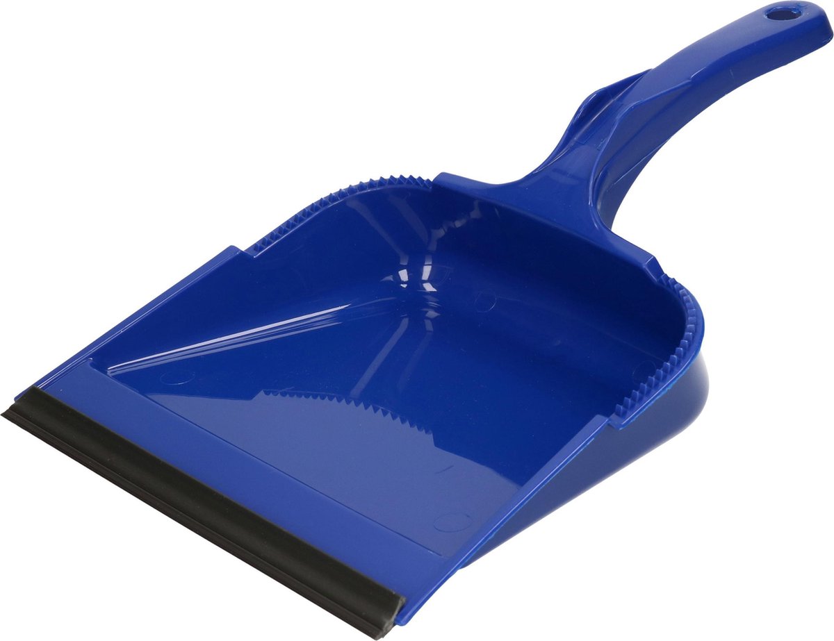 Kunststof blauw stofblik met lip - Stofblikken voor binnen