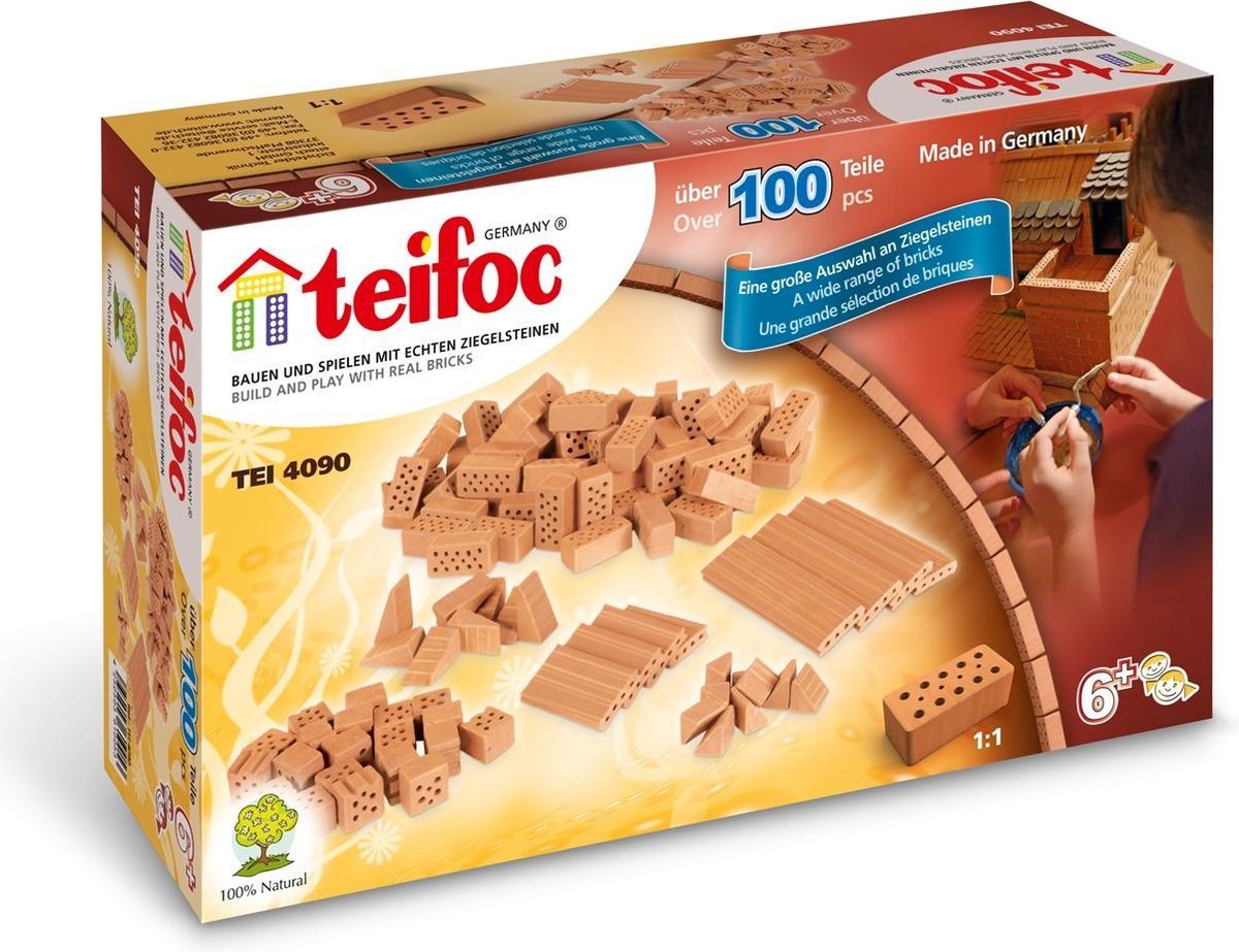 Teifoc Bouwdoos - Diverse Bouwstenen - 100 stuks