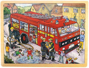 Bigjigs 24 Piece Puzzle Tray - Fire Engine