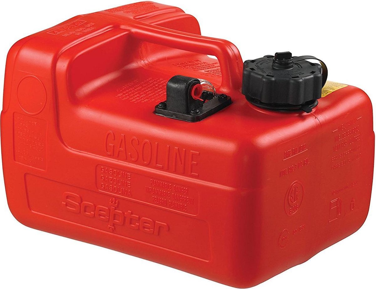 Scepter draagbare 12 liter Benzinetank met Niveaumeter