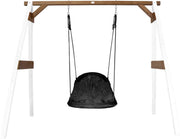 Roxy Nest Schommel Wit/bruin - FSC100% Hemlock hout - 1 nestschommel en 4 grondankers
