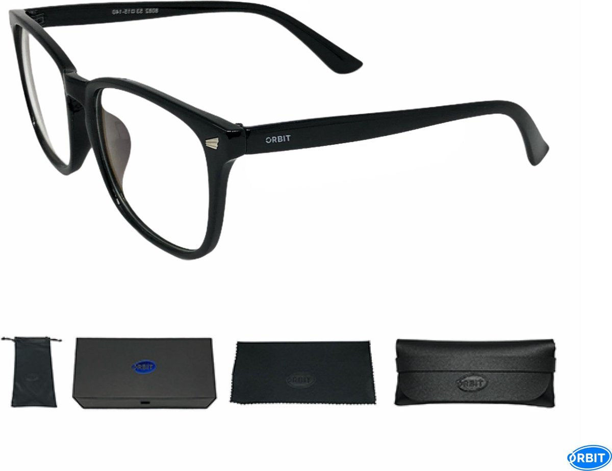 Orbit Computerbril - Blauw Licht Bril - Blauw Licht Filter - Beeldschermbril - Blue Light Glasses - Unisex - Zwart