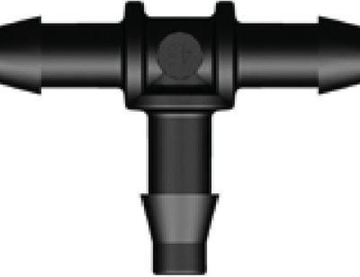 Hulpstukje voor 4MM luchtslang T-stuk 4 x 4 x 4mm tule