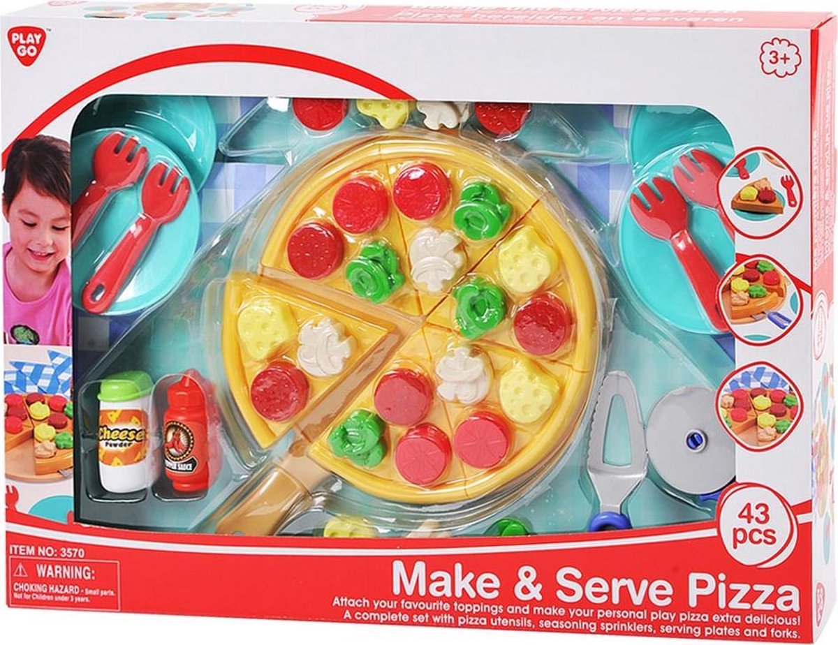 Playgo Pizza maak en serveer 43-delig 3570