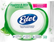 Edet Aloe Vera Vochtig Toiletpapier - 42 Stuks