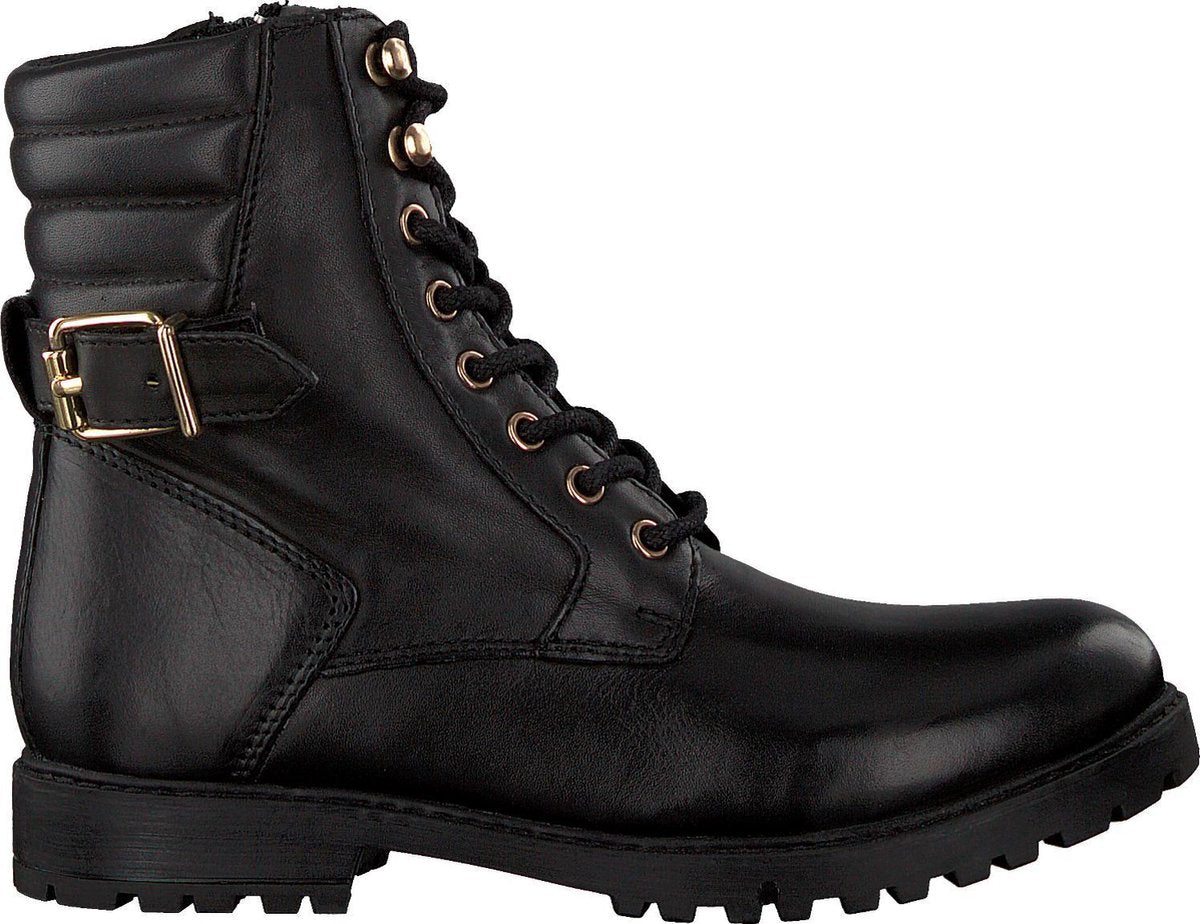 Omoda Dublino-080 Veterboots - Laarzen Met Veters - Meisjes - Zwart - Maat 35