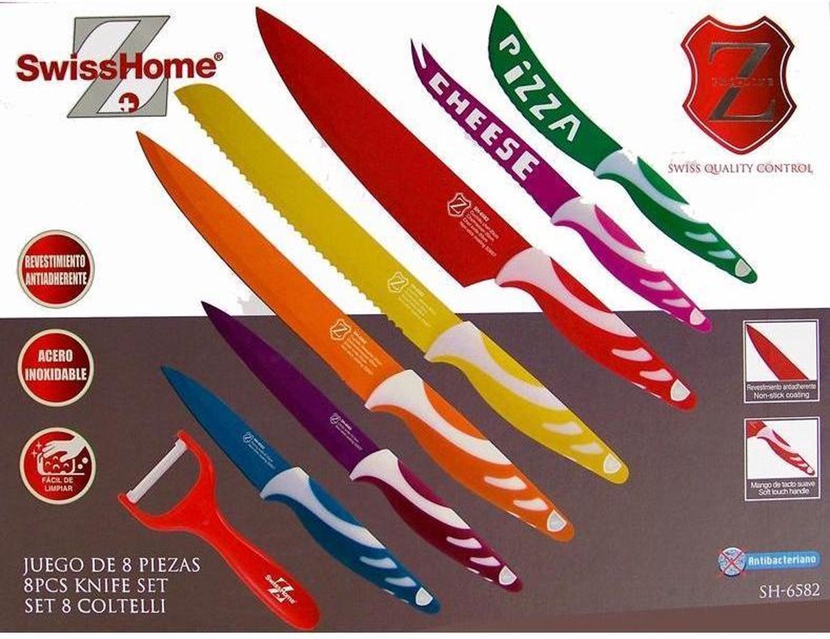 Swiss Home RVS Messenset 8 delig