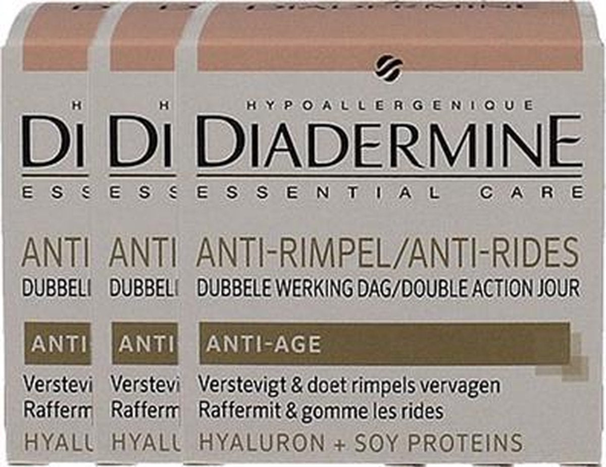3x Diadermine Dagcrème Anti-Rimpel 50 ml