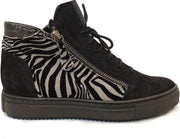 Zwarte Verhulst Veterschoenen Tara Zebra Wijdte H