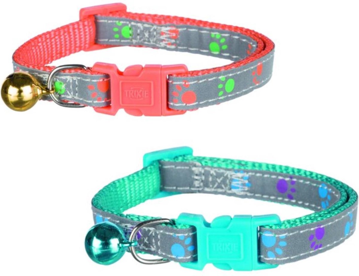 Trixie Halsband Reflecterend - Kattenhalsband - 21 cm Multi-Color