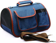 M-pets Draagtas Hond 35 X 23 X 21 Cm Polyester Blauw/bruin