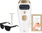P'eau Professionele - IPL Kit met Beschermende Bril - Lichtontharing - 999 000 flitsen - Wit met Goud