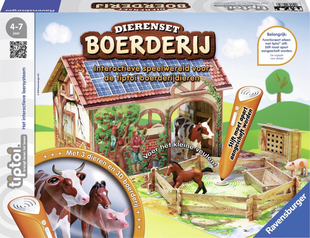 Ravensburger tiptoi® Dierenset boerderij