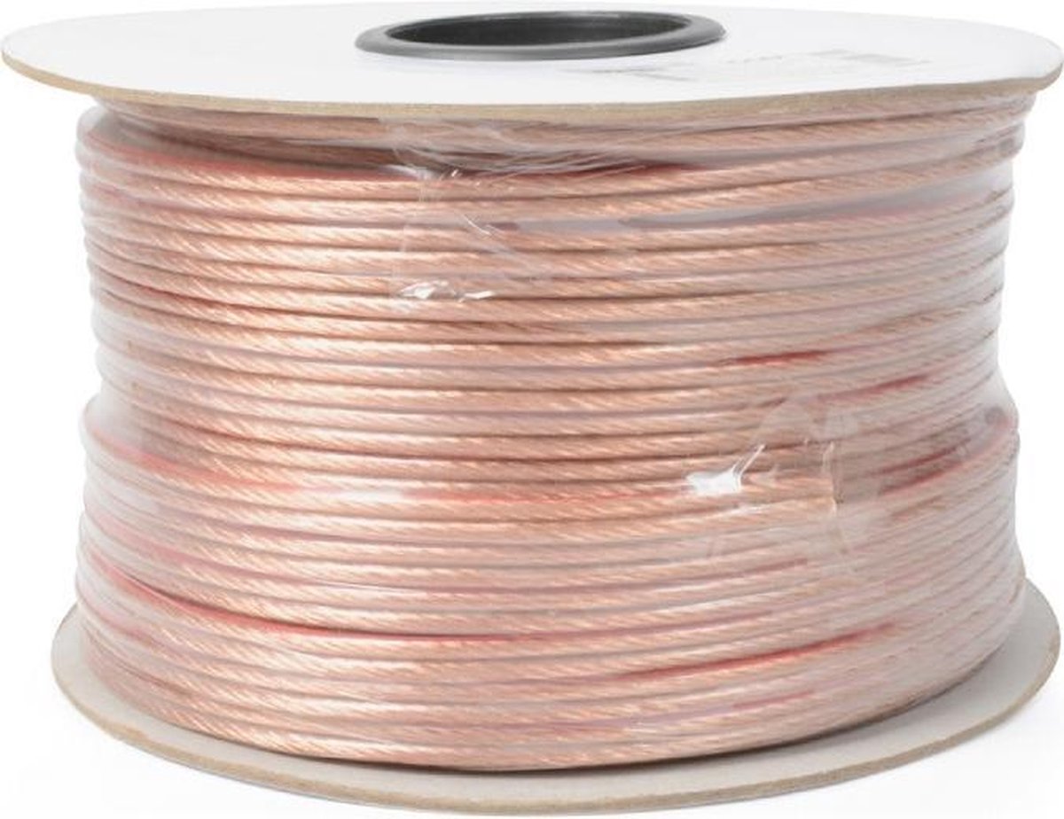 König - Luidspreker Kabel - Transparant - 100 meter - 2 x 4.0 mm²