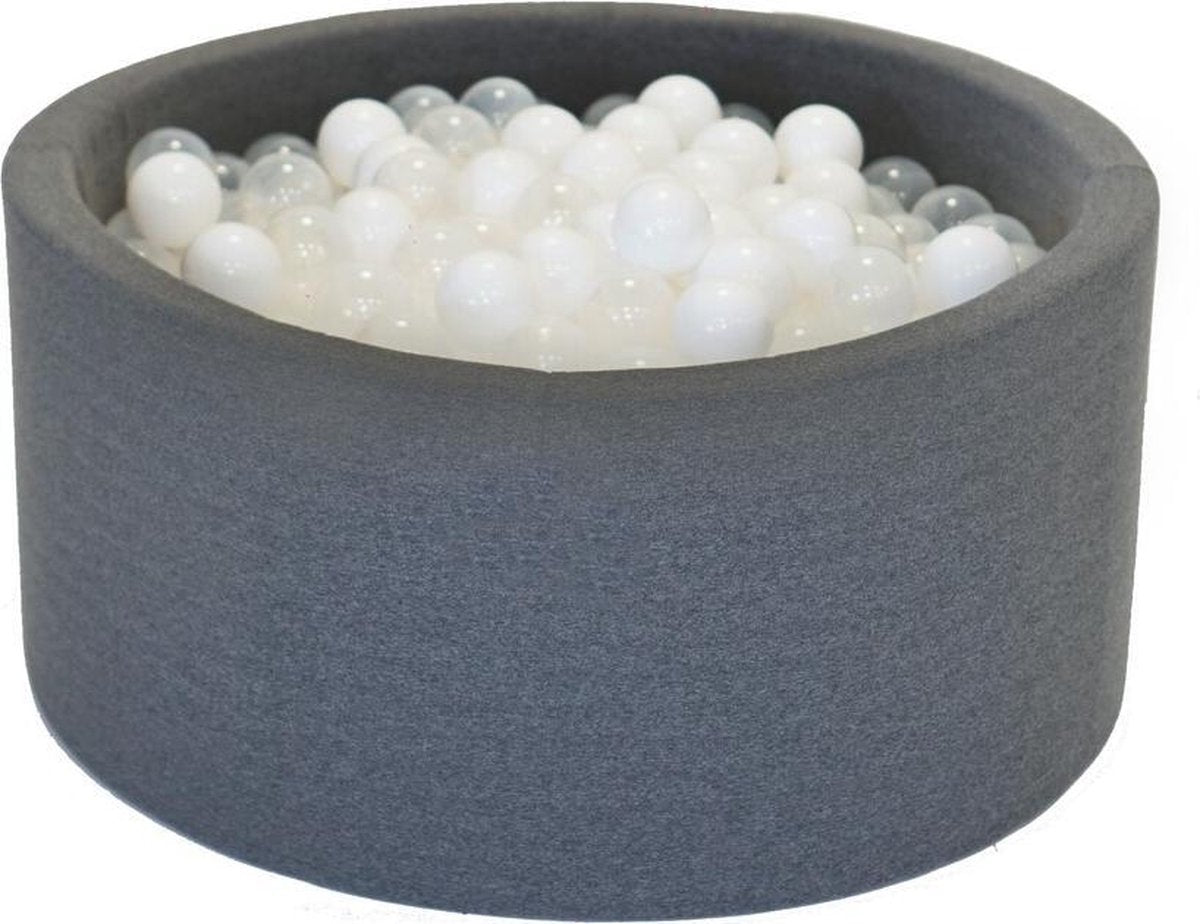 Ballenbak Donker grijs 90x40 met 250 ballen Donker grijs