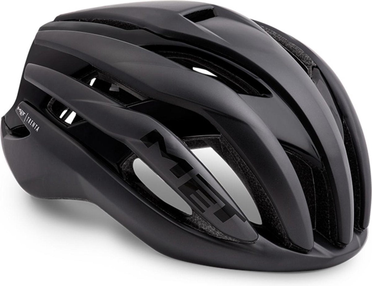 MET Trenta MIPS Racefiets Helm - Kleur: Zwart / Zwart