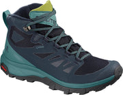 Salomon Outline Mid Gtx Wandelschoenen Dames - Navy Blazer / Hydro / Guacamole - Maat 37 1/3