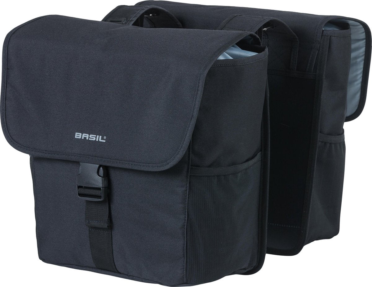 Basil GO Dubbele fietstas - Zwart - 16 Liter