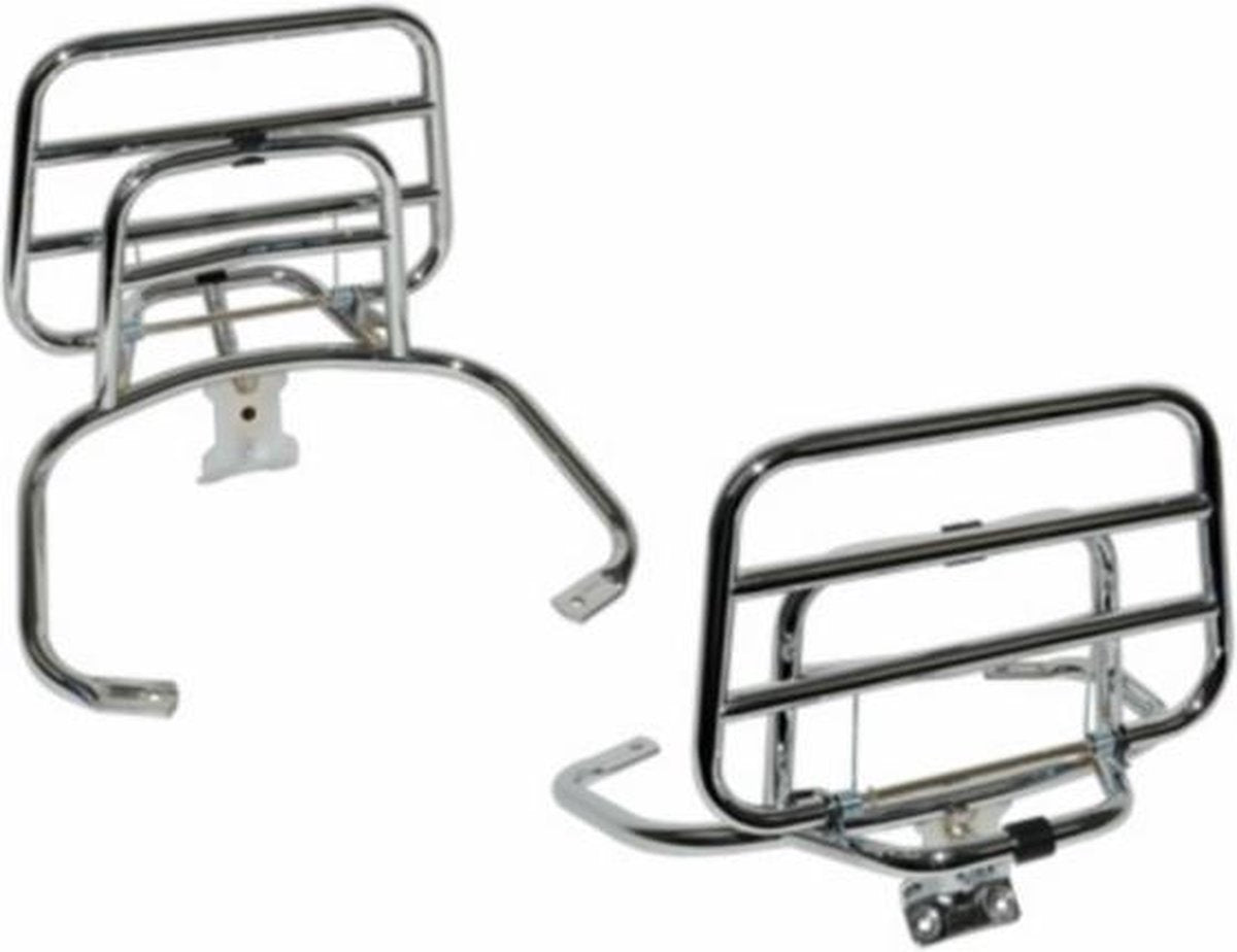 Achterdrager opklapbaar Vespa lx Vespa S en LXV chroom