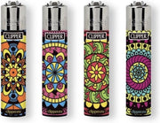 Clipper Aansteker - Mandala Pattern - 4 stuks