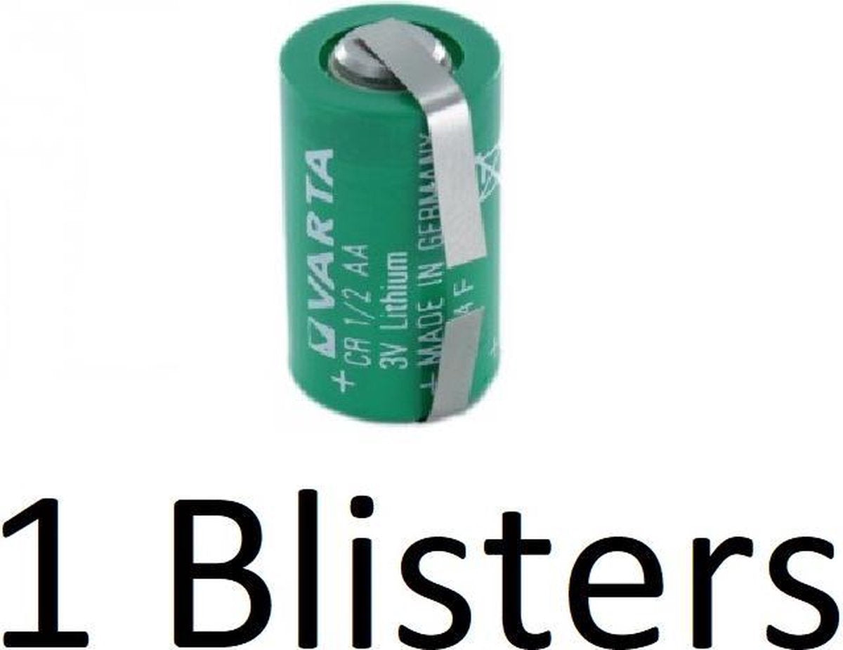 1 Stuk (1 Blister a 1 st) Varta lithium 1/2 AA 3v U-tag