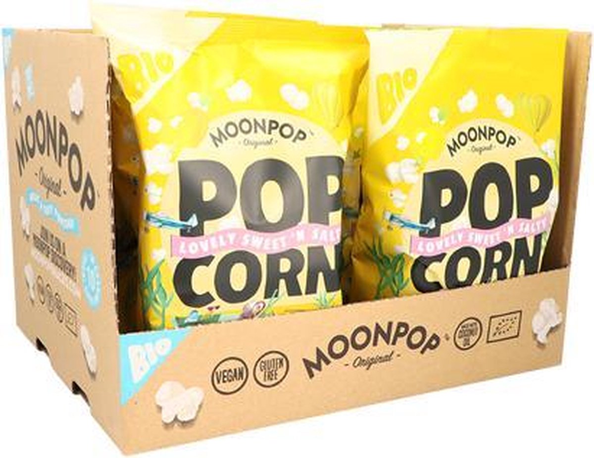 Moonpop Popcorn - Sweet & Salty - 10 stuks