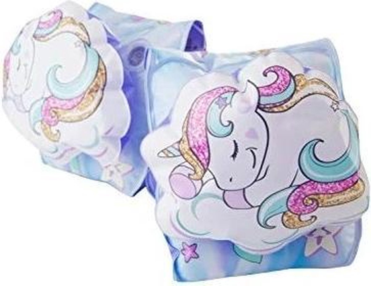 Sambro - 3D Unicorn Eenhoorn | Zwemvleugels | Zwembandjes | 3 - 6 jaar  | Opblaasbaar - Zwembad speelgoed - Water speelgoed - Duikspeelgoed - Luchtbed